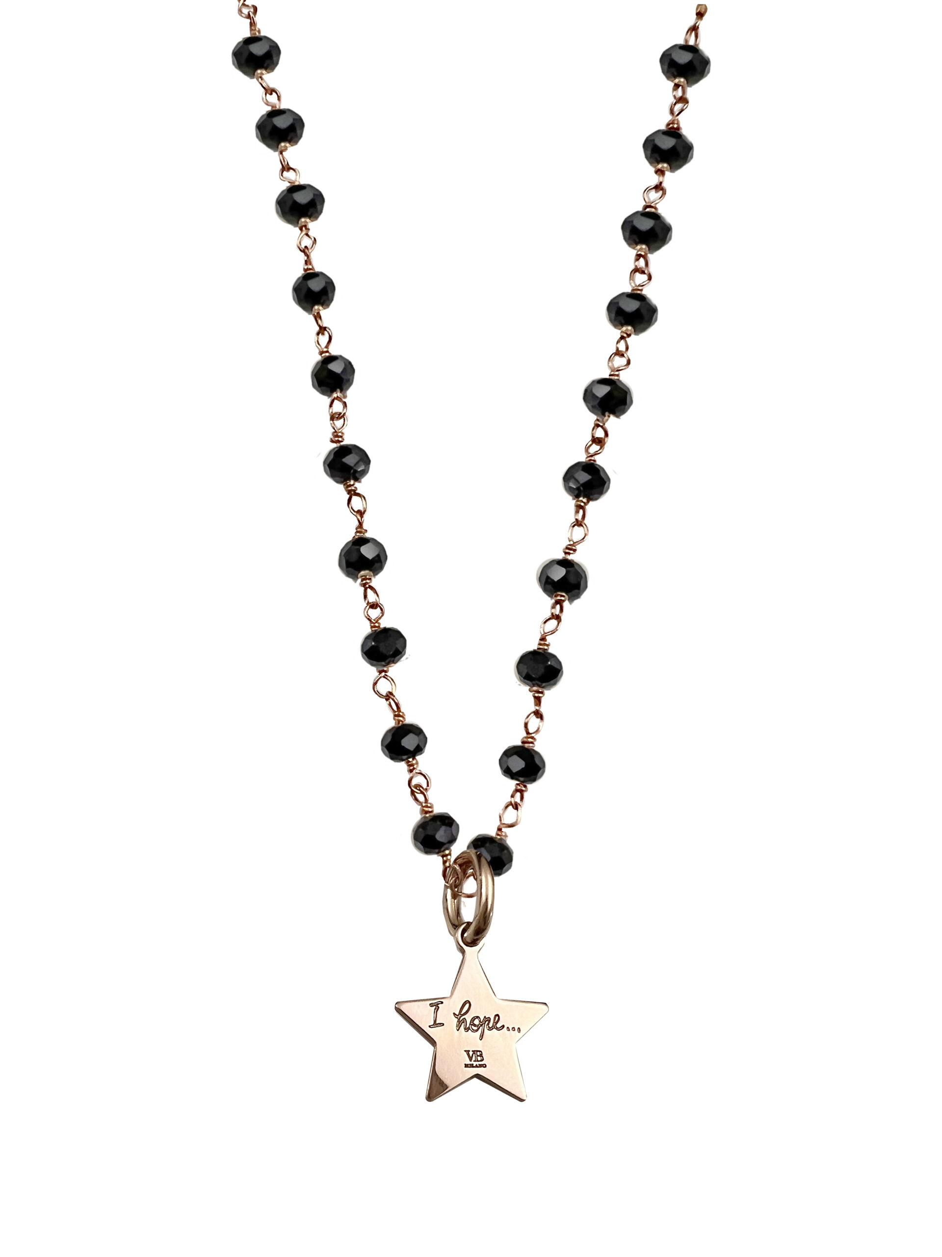 COLLANA ROSARIO ONICE STELLINA HOPE - immagine 2
