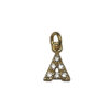 LETTERINA "A" ZIRCONI GOLD