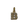 LETTERINA "B" ZIRCONI GOLD