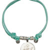 BRACCIALE LACCETTO VERDE ACQUA ANIMO'