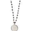 COLLANA ROSARIO ONICE CON LIRA