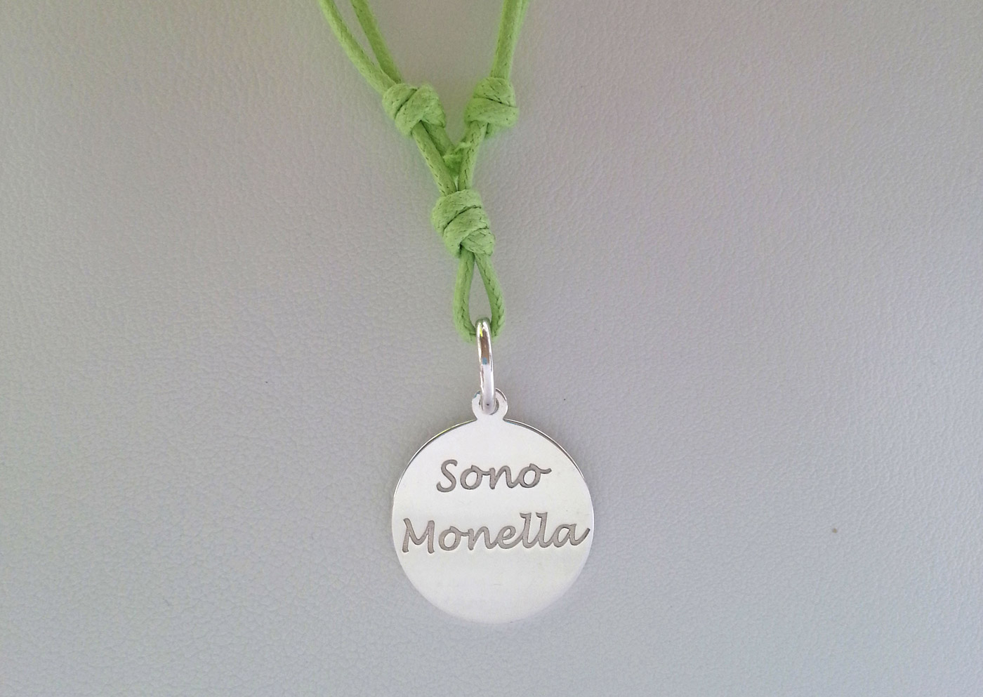 Collana cordino verde