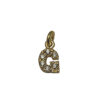 LETTERINA "G" ZIRCONI GOLD