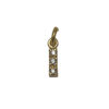 LETTERINA "I" ZIRCONI GOLD