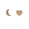 ORECCHINI CUORE E LUNA