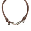 BRACCIALE LACCETTO FANGO CON PEPITE