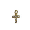 LETTERINA "T" ZIRCONI GOLD