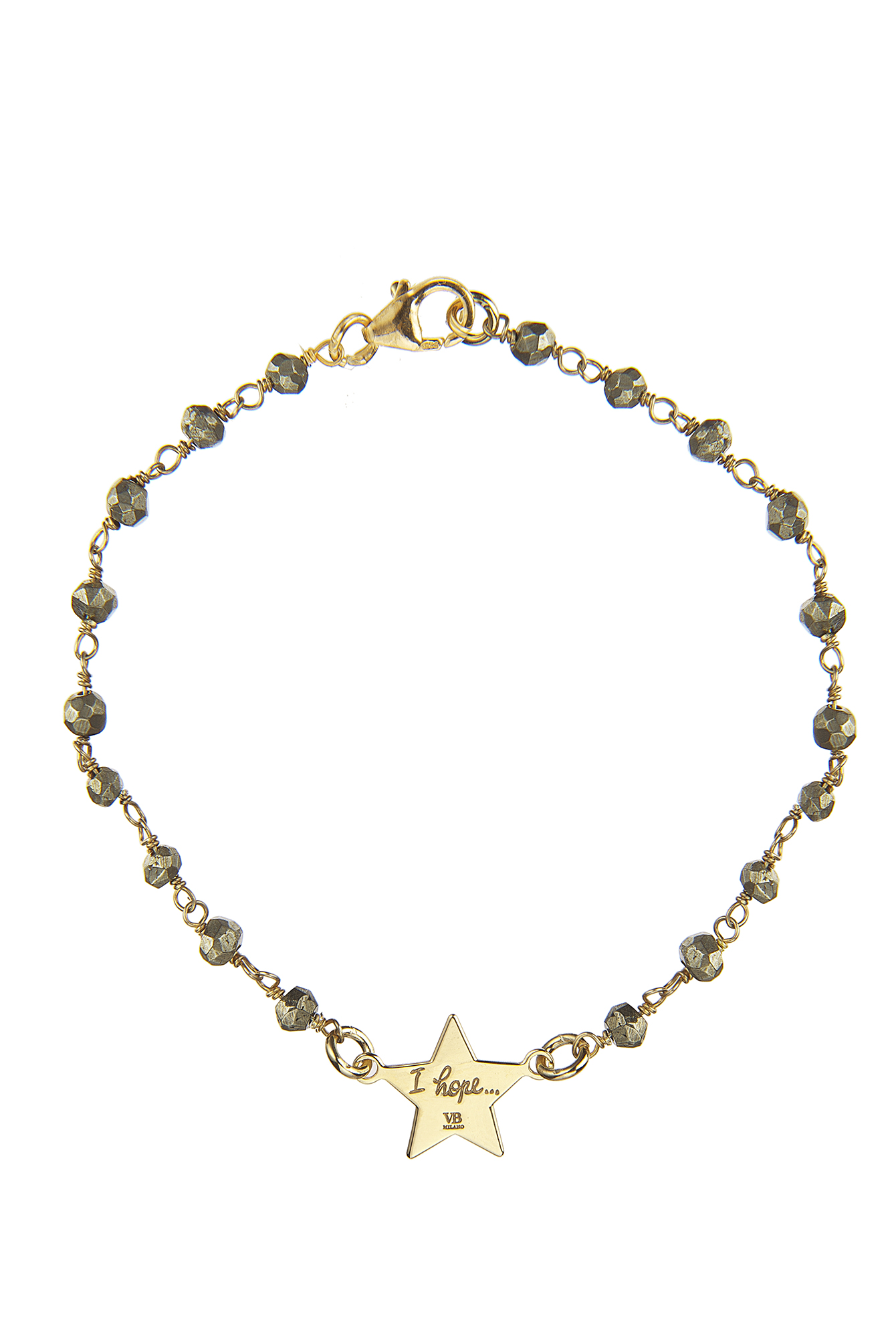 BRACCIALE ROSARIO LABRADORITE STELLINA HOPE