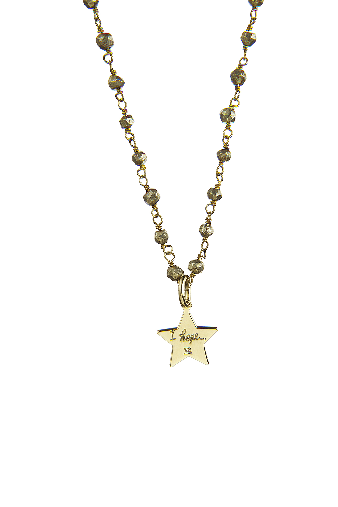 COLLANA ROSARIO LABRADORITE STELLINA HOPE