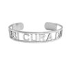 BRACCIALE LETTERE D'ARGENTO