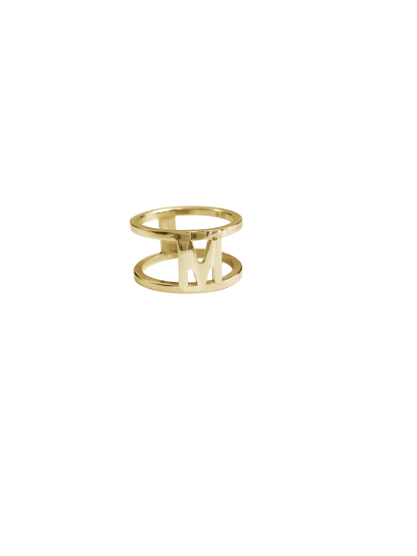 ANELLO LETTERE D'ARGENTO