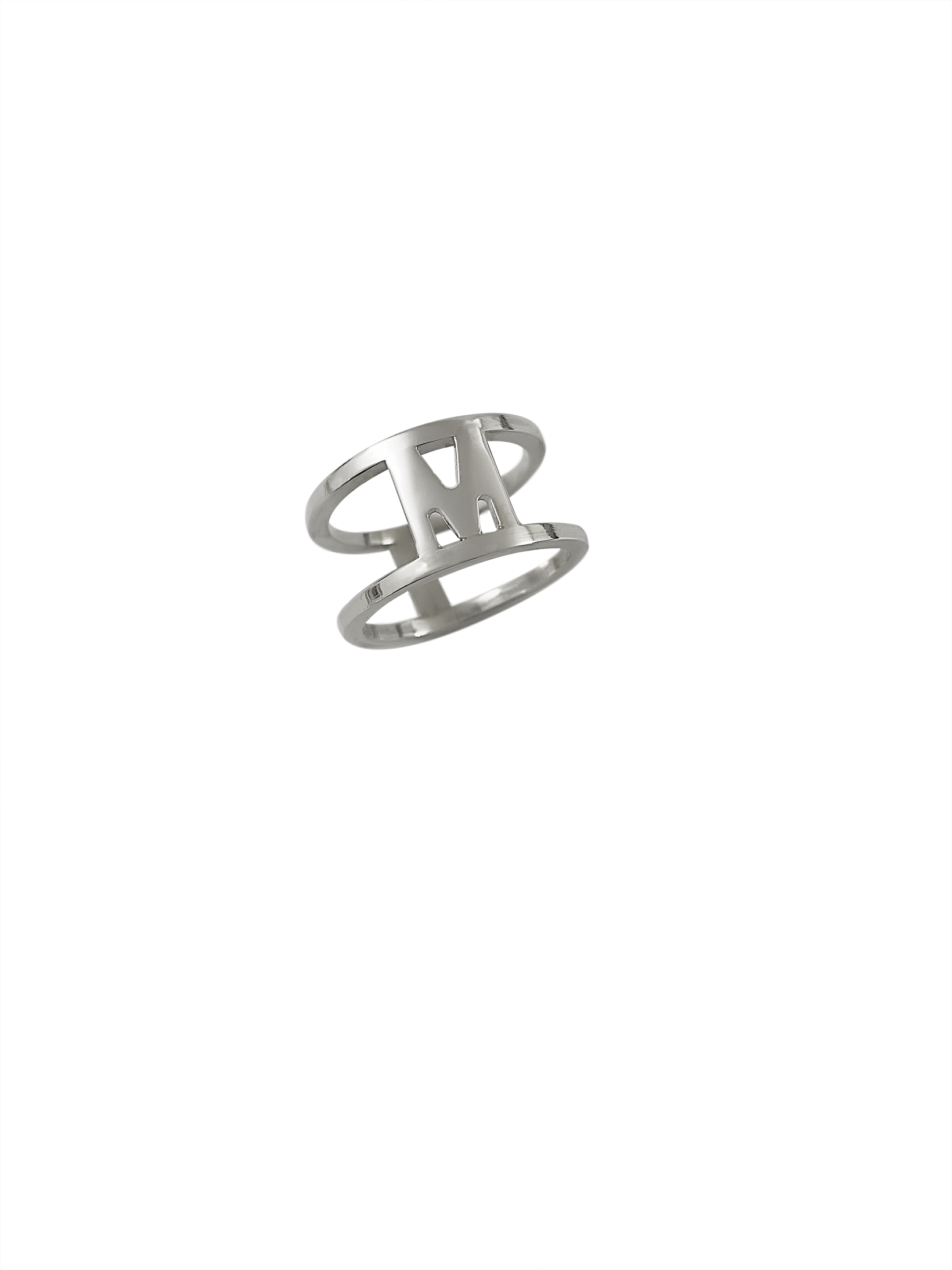 ANELLO LETTERE D'ARGENTO - immagine 4