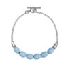 BASE BRACCIALE 6 OVALINE AZZURRO