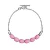 BASE BRACCIALE 6 OVALINE ROSA