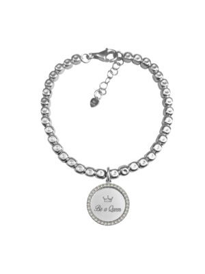BRACCIALE MEDAGLIA BE A QUEEN ZIRCONI