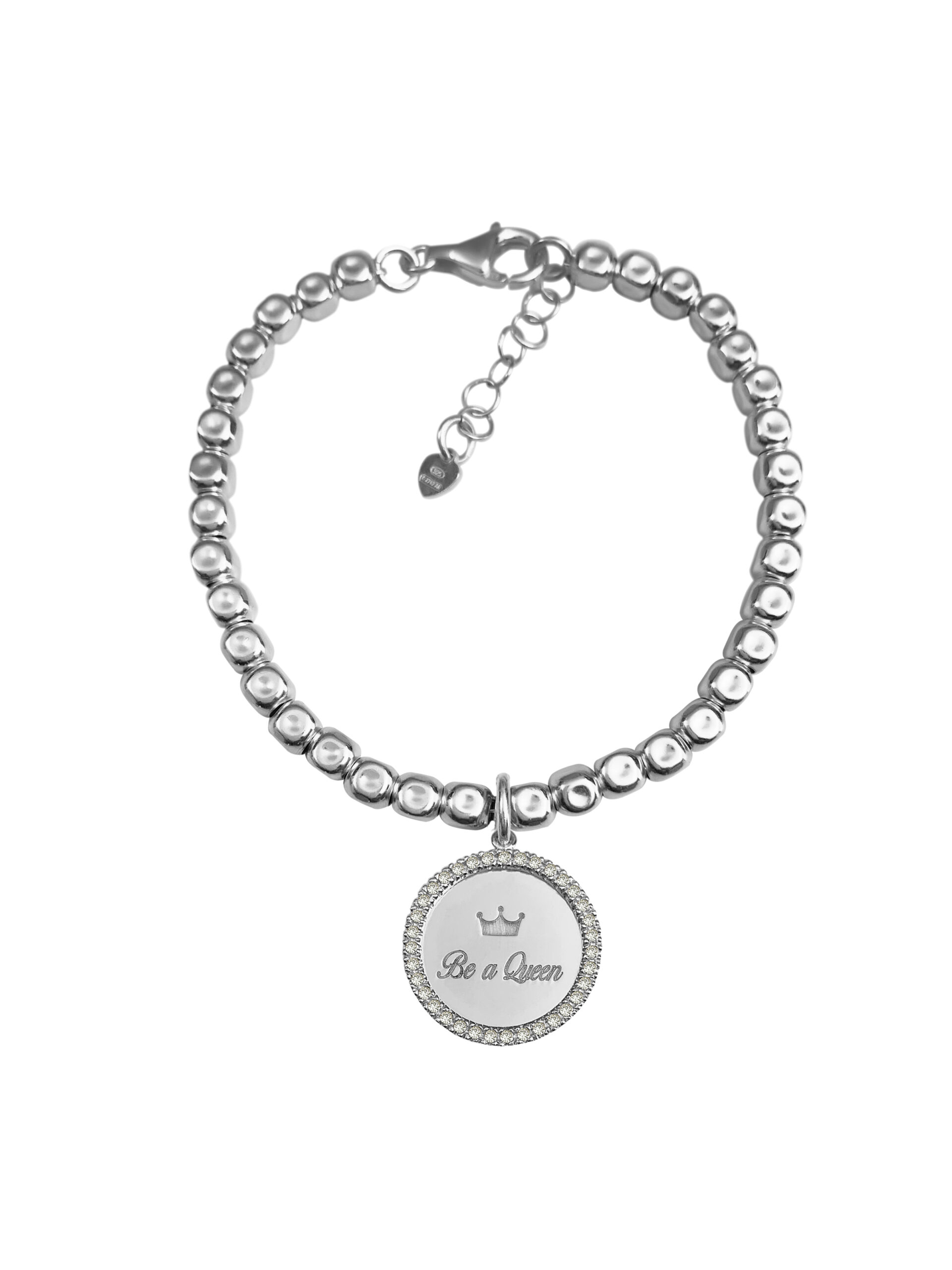 BRACCIALE MEDAGLIA BE A QUEEN ZIRCONI