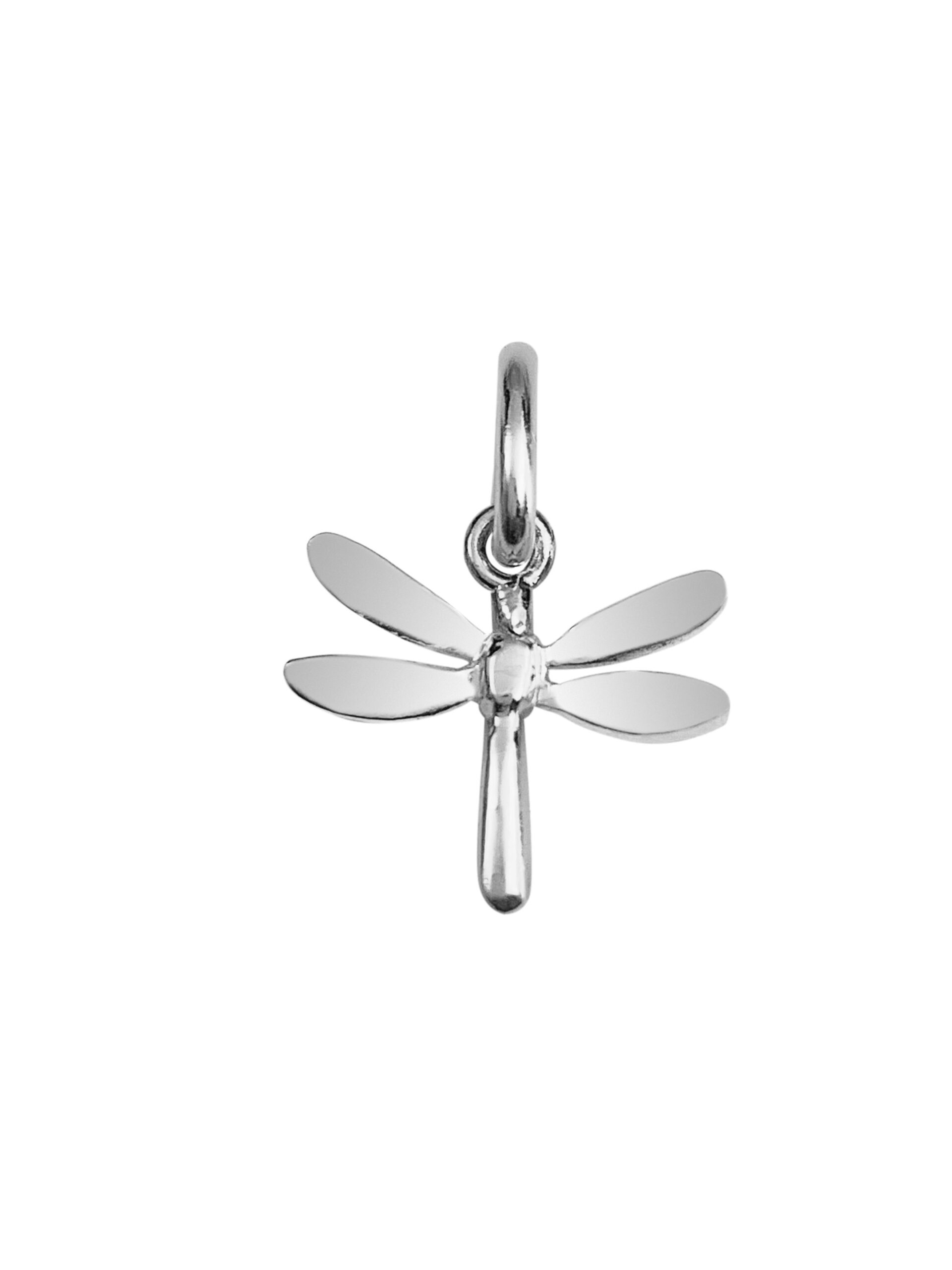 BAMAY Acciaio Inox Argento Placcato Oro Libellula Portachiavi per Donna Ragazza Insetti Gioielli Borsa Borsa Primavera Charms (Argento Placcato 032