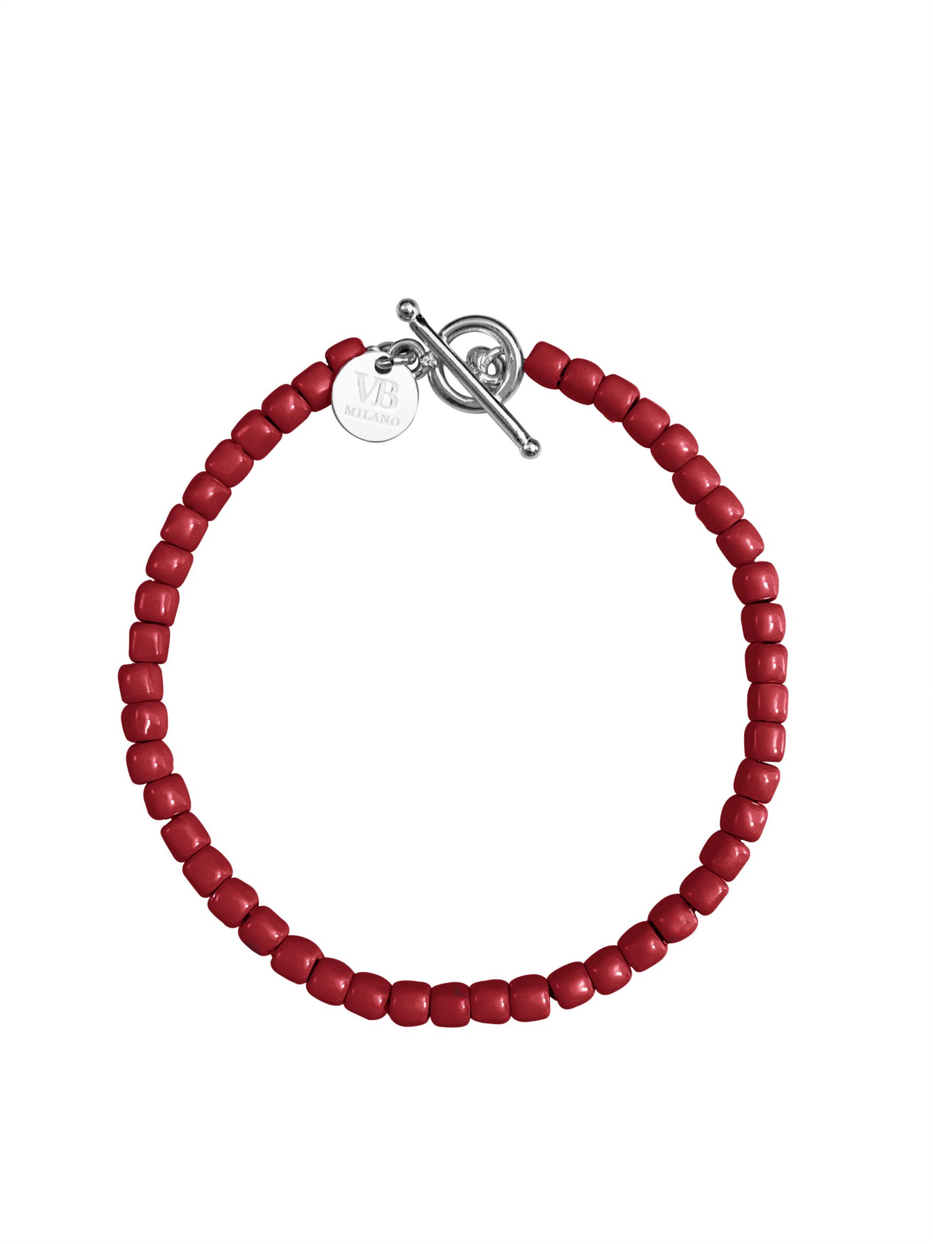 BRACCIALE GRANELLINI ROSSO