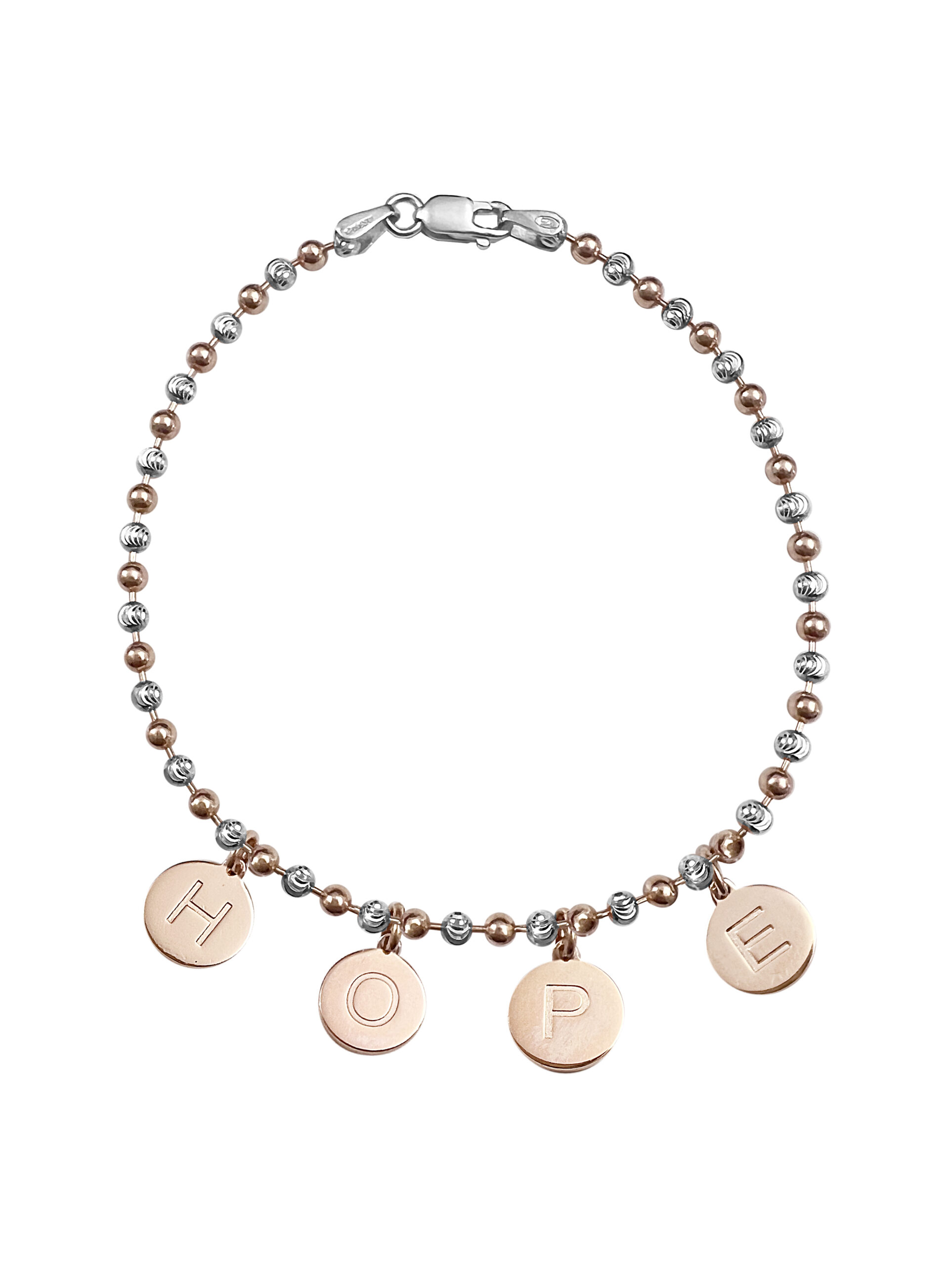 BRACCIALE HOPE LETTERINE ROSE