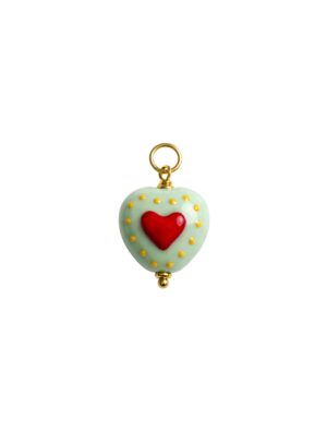 Alternative view of CIONDOLO CUORE CERAMICA