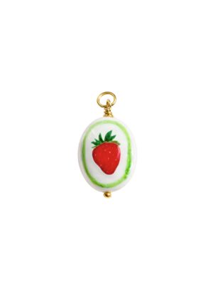 CIONDOLO OVALE FRAGOLA