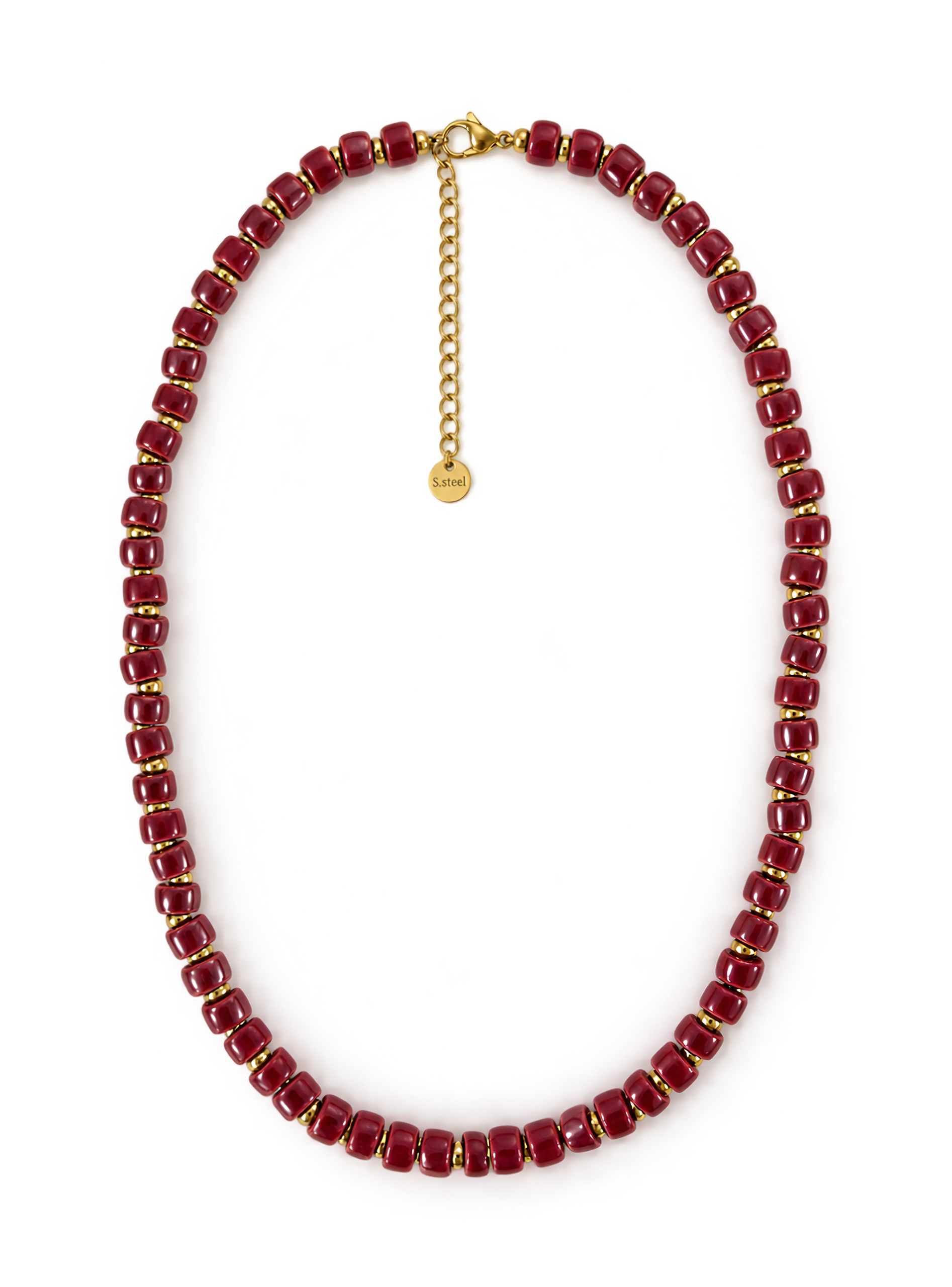 COLLANA DIVAH CERAMICA BURGUNDY