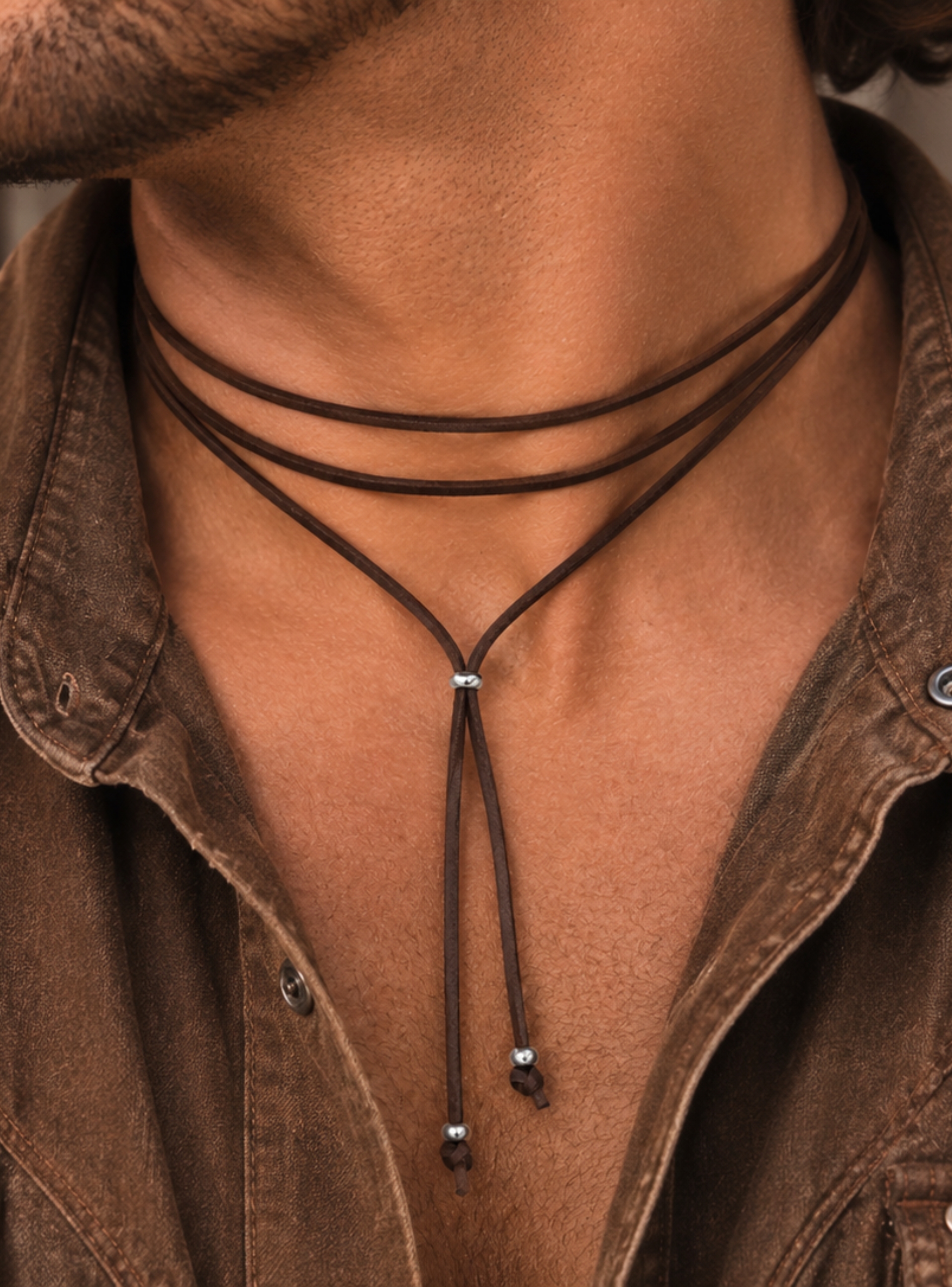 COLLANA SCAMOSCIATA COUNTRY - immagine 4